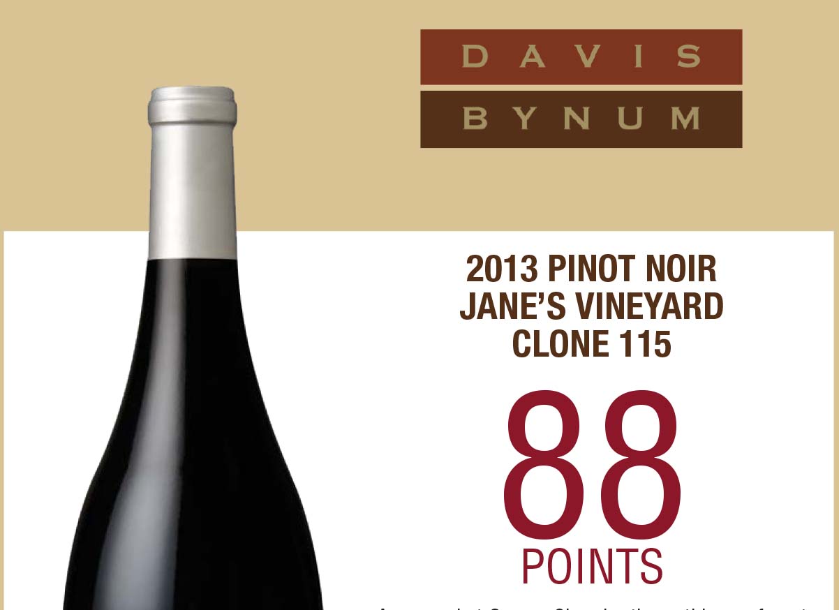 2013 Jane's Vineyard Pinot Noir, Clone 115 - Robert Parker Thumbnail