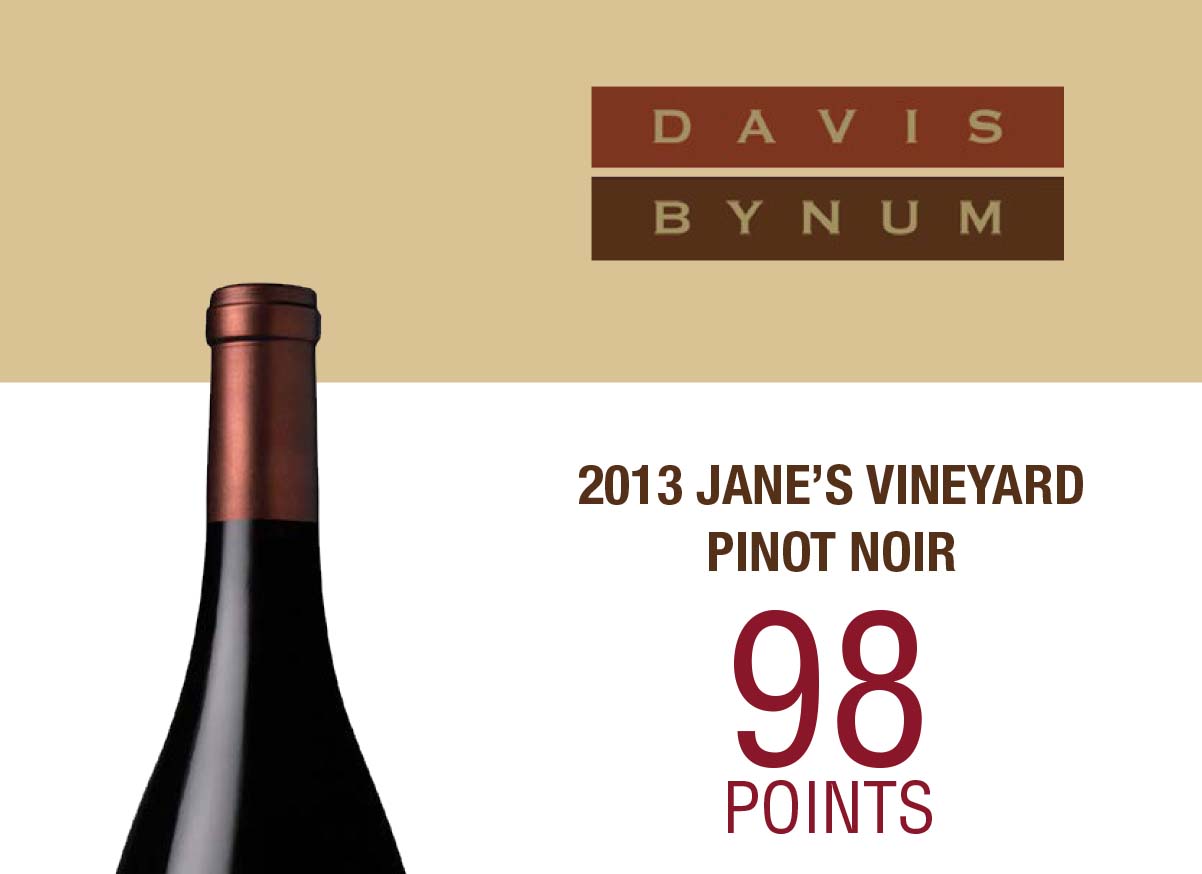 2013 Jane's Vineyard Pinot Noir 98 points, Double Gold, Best of Class - California State Fair Thumbnail