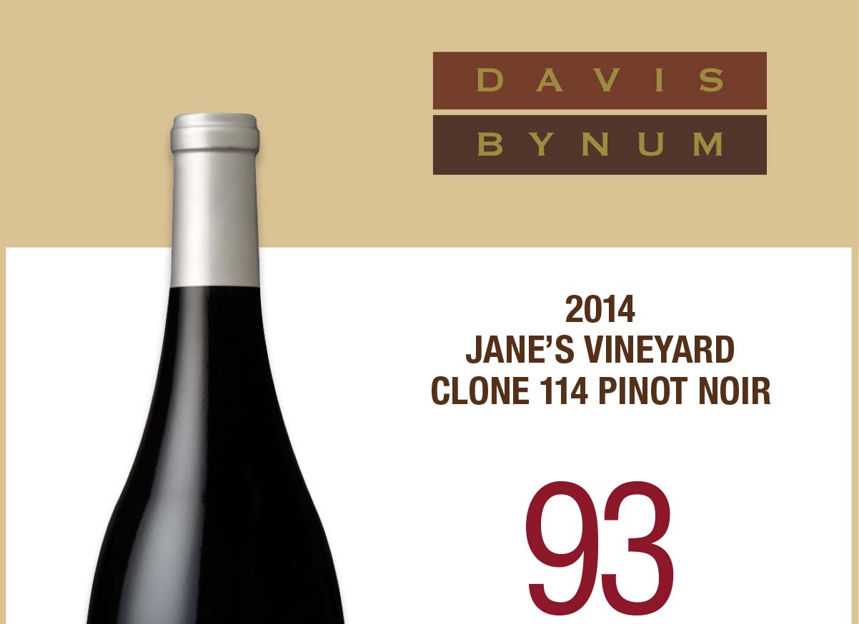 2014 Jane's Vineyard Pinot Noir, Clone 114 93 Points - Wine Enthusiast Thumbnail