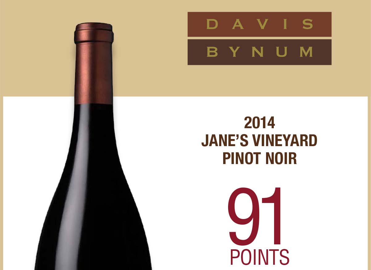 2014 Jane's Vineyard Pinot Noir 91 Points - James Suckling Thumbnail