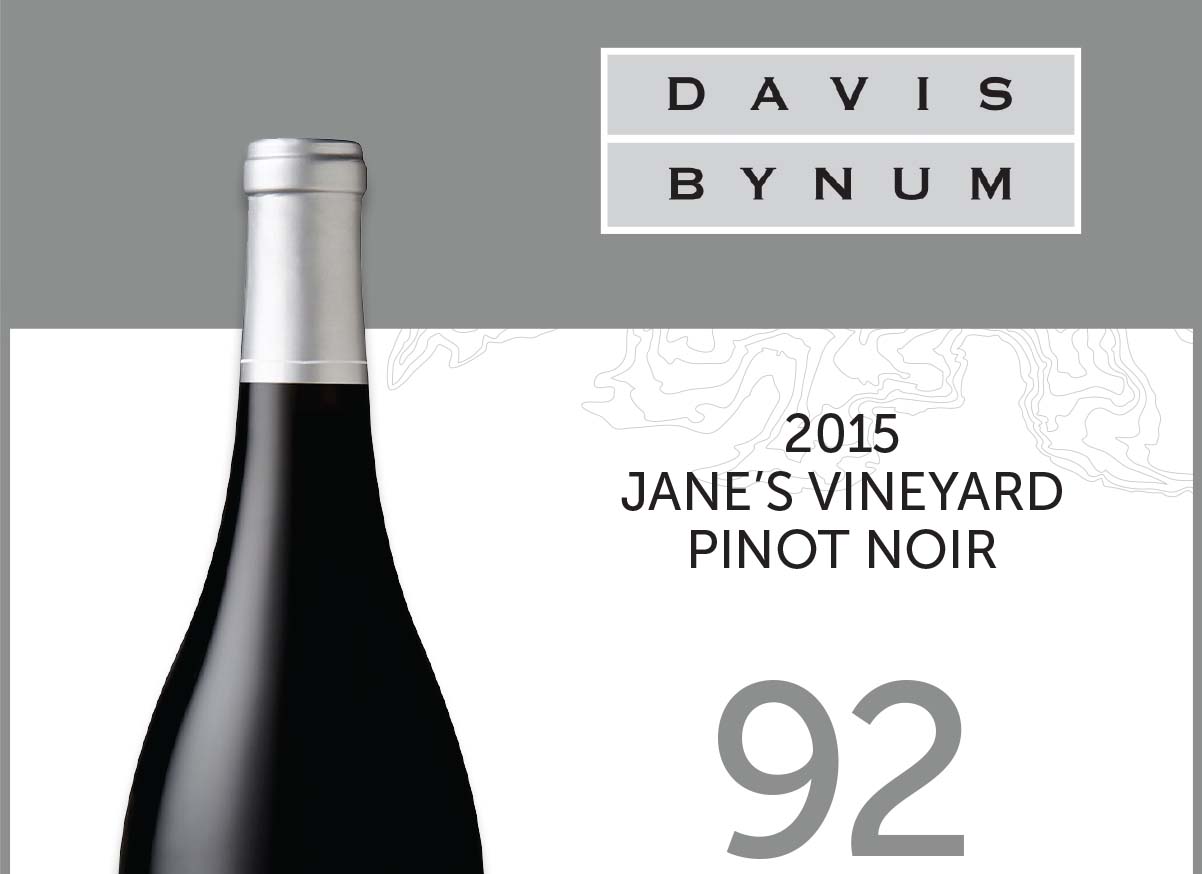 2015 Jane's Vineyard Pinot Noir 92 Points Tried & True Award - Ultimate Wine Challenge