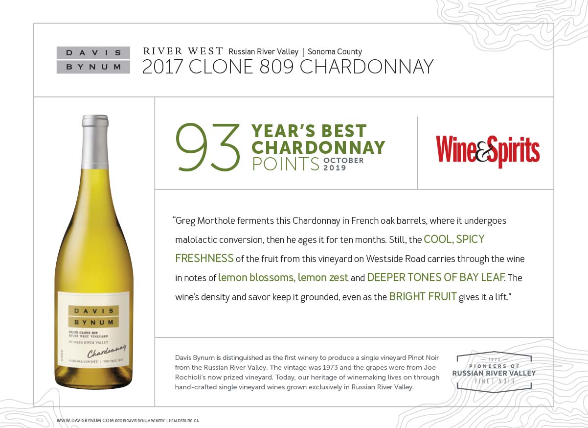 2016 River West Chardonnay 93 Points, Year's Best Chardonnay - Wine & Spirits Thumbnail