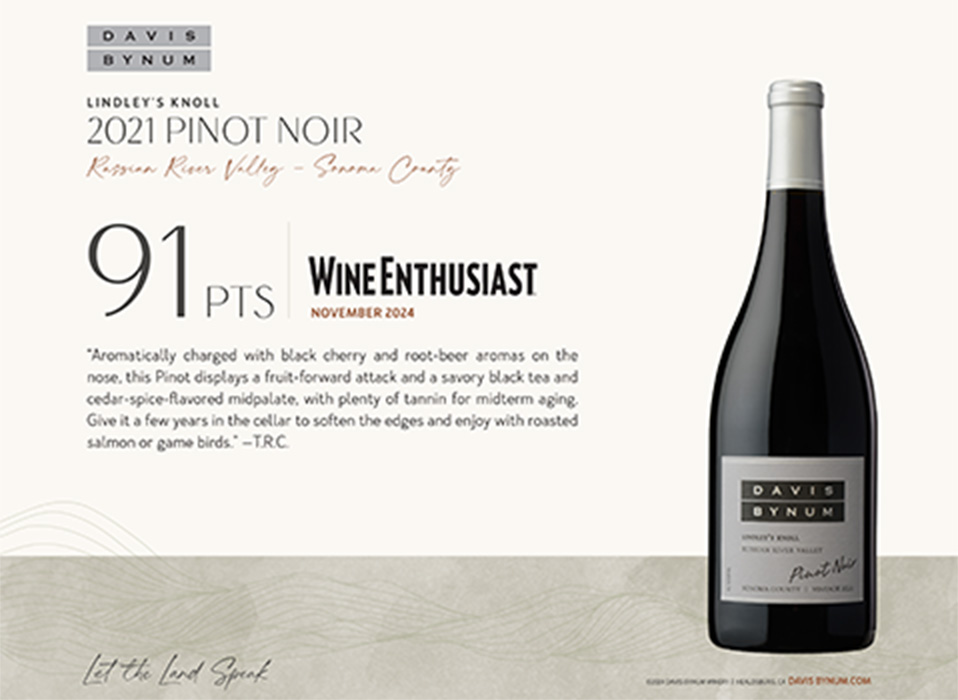 2021 Lindley's Knoll Pinot Noir - 91 Points