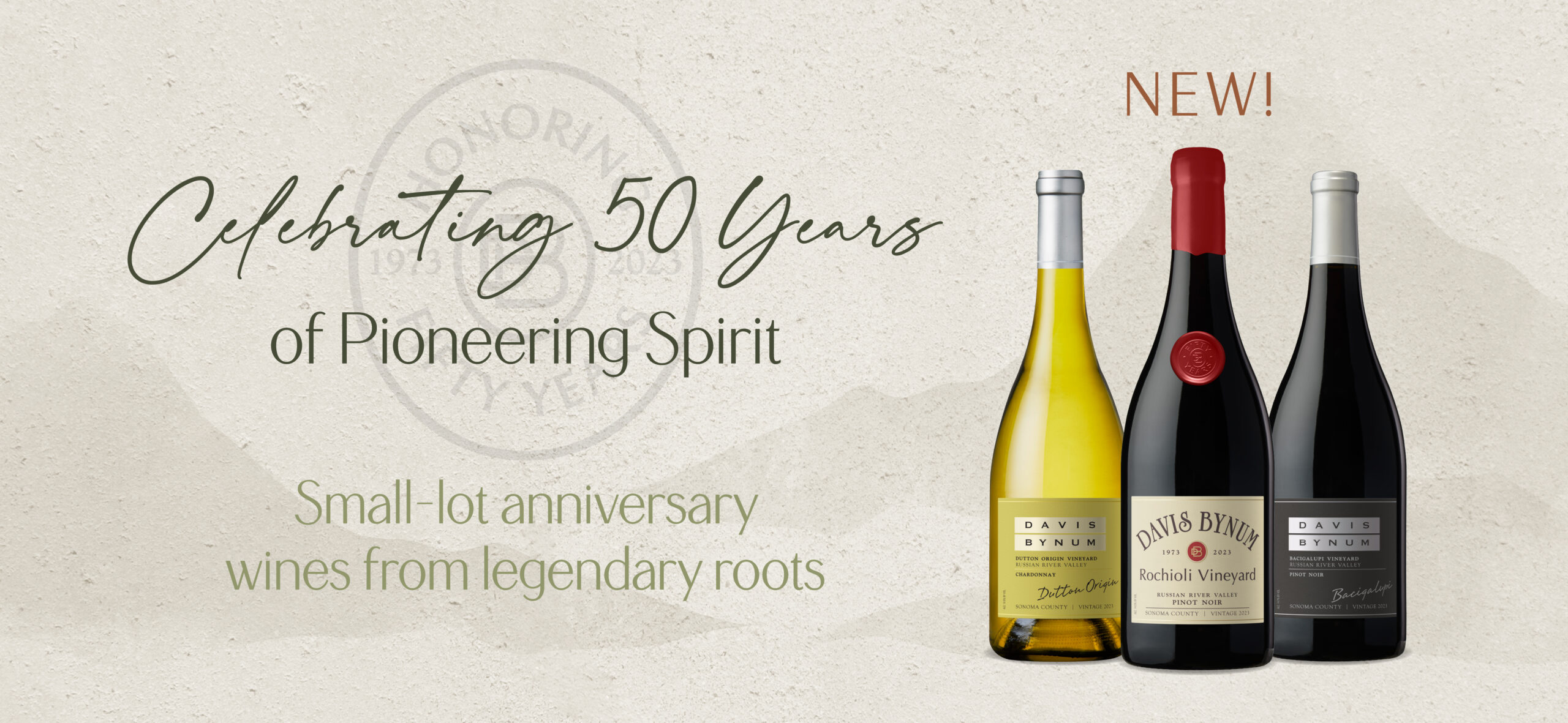Davis Bynum Anniversary Collection wines