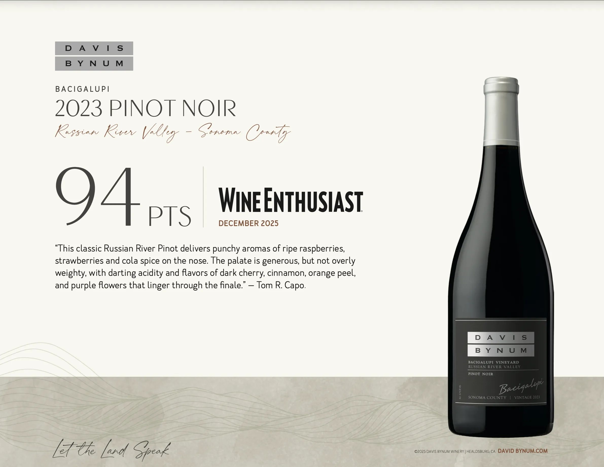 2023 DB Bacigalupi Pinot Noir Wine Enthusiast thumbnail