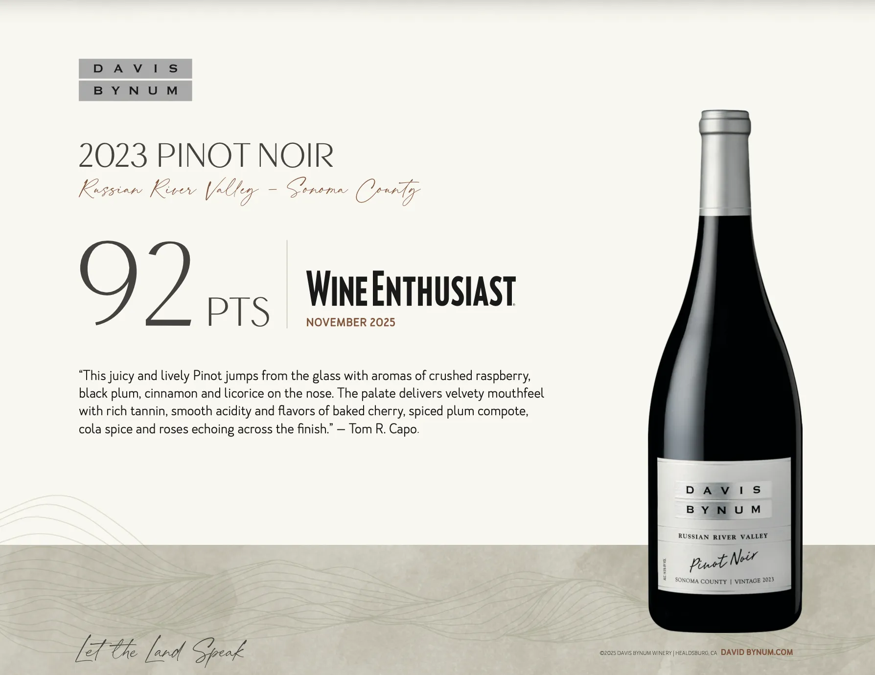 2023 DB Russian River Pinot Noir Wine Enthusiast thumbnail