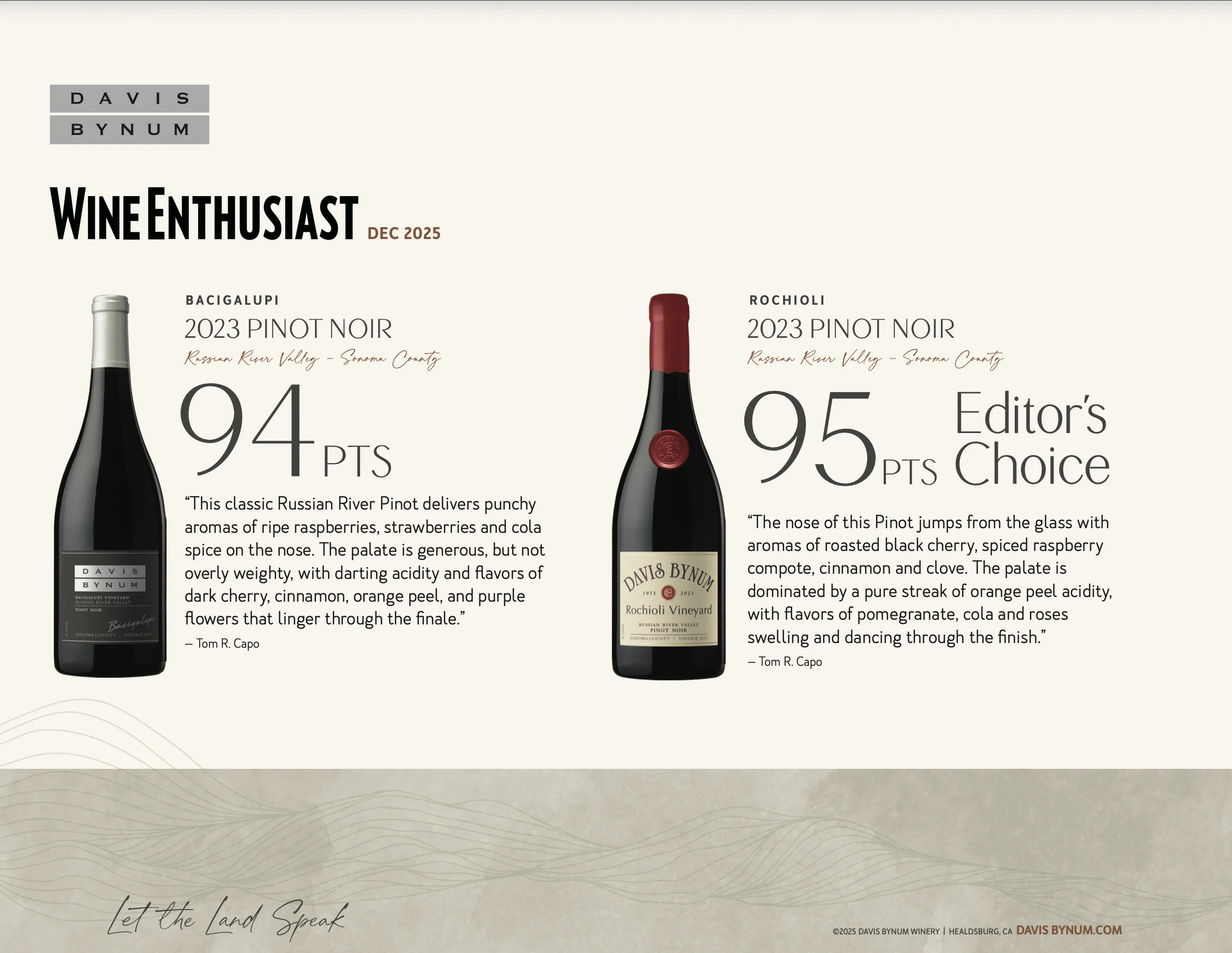 Davis Bynum Group Sell Sheet Wine Enthusiast thumbnail